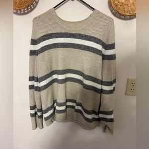 Striped oversize sweater